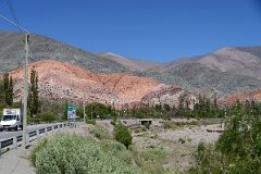 01 Our First View of Cerro de los Siete Colores The Hill of Seven Colours Arriving in Purmamarca.jpg